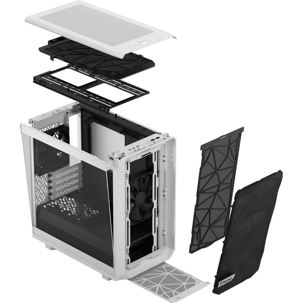 Fractal Design Meshify 2 Mini White TG Clear Tint - Počítačové skrine - Obrázok SW6A000601