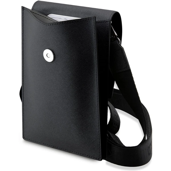 Karl Lagerfeld Saffiano Metal Logo NFT peňaženka taška púzdro čierne - Popruhy a crossbody - Obrázok SWVO100501
