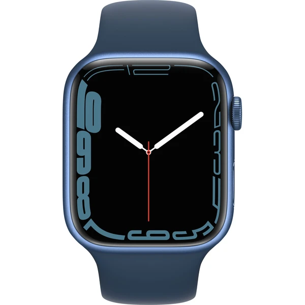 Apple Watch Series 7 Cellular 45mm modrý hliník s modrým športovým remienkom (Ďalšia) - Inteligentné hodinky - Obrázok SXZZ000501