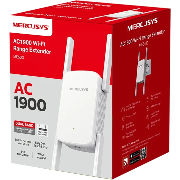 Mercusys ME50G Wi-Fi extender - Wi-Fi extendery - Obrázok T0B5000P01