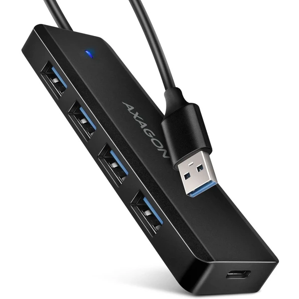 AXAGON HUE-C1A 4v1 USB-A húb - USB huby - Hlavný obrázok