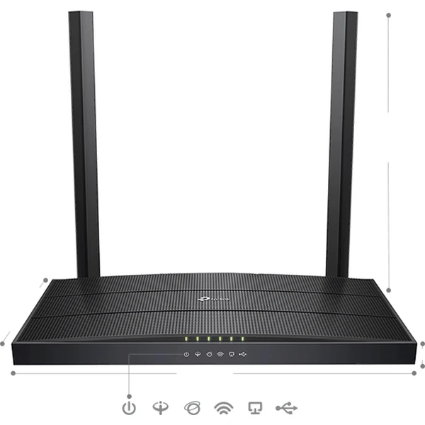 TP-Link Archer VR400 Wi-Fi 5 smerovač čierny - Wi-Fi routery - Obrázok T17U000501