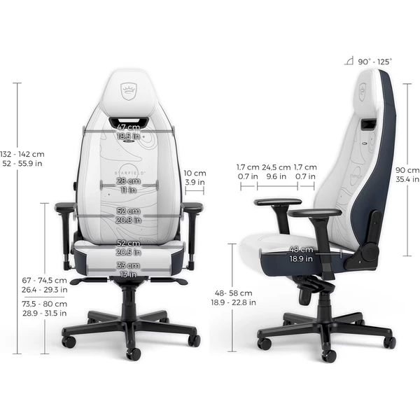 noblechairs LEGEND Starfield Edition bielomodré - Stoličky - Obrázok T18A000P01