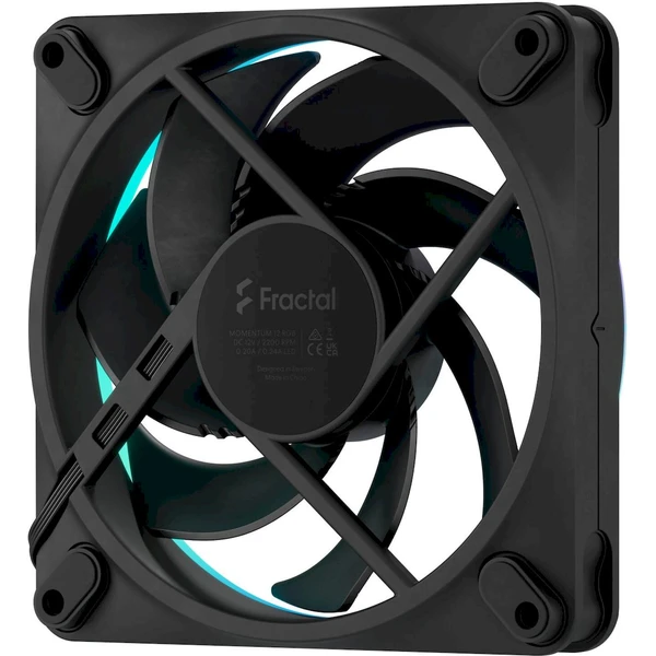 Fractal Design Momentum 12 RGB 3-pack čierny - Ventilátory pre PC - Obrázok T1JF000O01