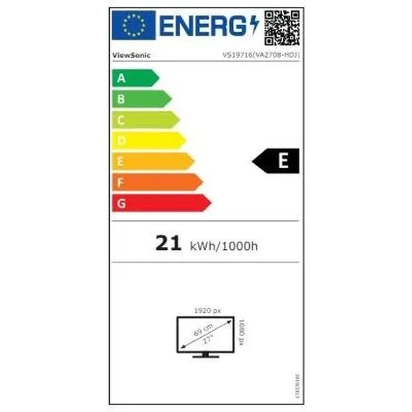 ViewSonic VA2708-HDJ monitor 27" - Monitory - Obrázok T1KB000K01