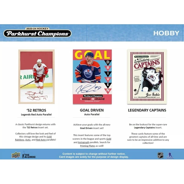Hokejové karty 2023-24 Upper Deck Parkhurst Champions Hockey Hobby Box - Hokejové karty - Obrázok T1RA000P01
