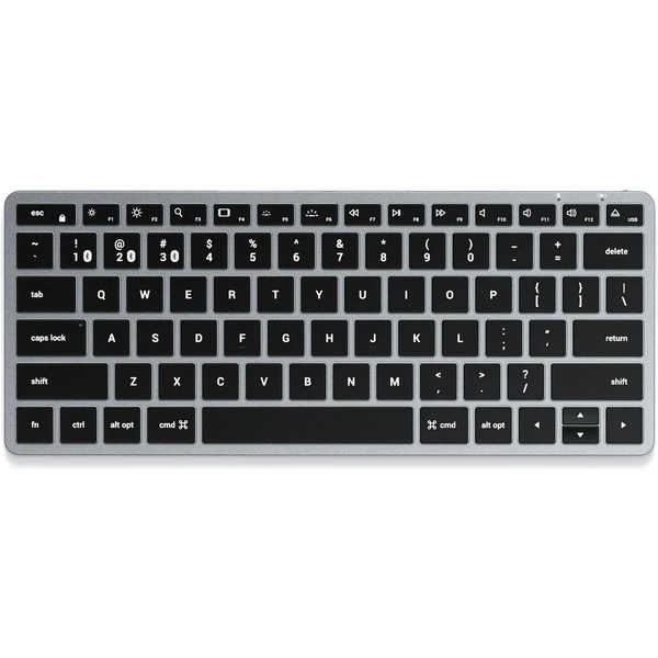 Satechi Slim X1 Bluetooth bezdrôtová podsvietená klávesnica CZ vesmírne šedá - Klávesnice - Obrázok T2D5000K01