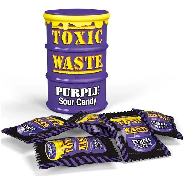 Kyslé cukríky Toxic Waste - Fialový súdok 42g - Cukrovinky - Obrázok T2EG000J01