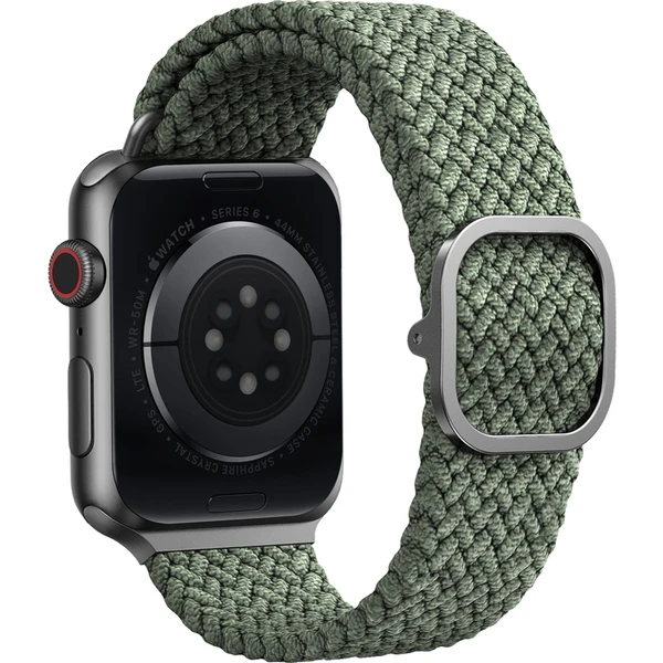 UNIQ Aspen Braided remienok Apple Watch 42/41/40/38mm zelený - Remienky - Obrázok T2LP600301