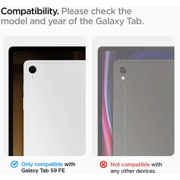 Spigen Rugged Armor Pre púzdro Samsung Galaxy Tab S9 FE (2023) čierne - Puzdra - Obrázok T2P2000N01