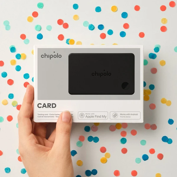 Chipolo CARD Bluetooth lokátor čierny - Lokátory - Obrázok T3DJ000K01