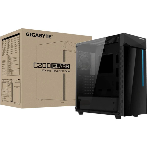 GIGABYTE Aorus C200 GLASS - Počítačové skrine - Obrázok T3E6000P01