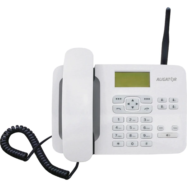 ALIGATOR T100 stolný GSM telefón biely - Mobilné telefóny - Hlavný obrázok