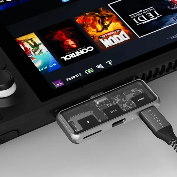 Satechi Mobile XR Hub s duálnym USB-C a microSD vesmírne šedý - USB huby - Obrázok T4BF000O01