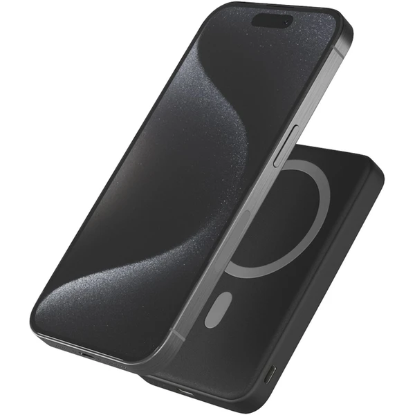iWant Mag+ MagSafe powerbanka so stojanom 7000mAh čierna - Powerbanky - Obrázok T4CK000K01