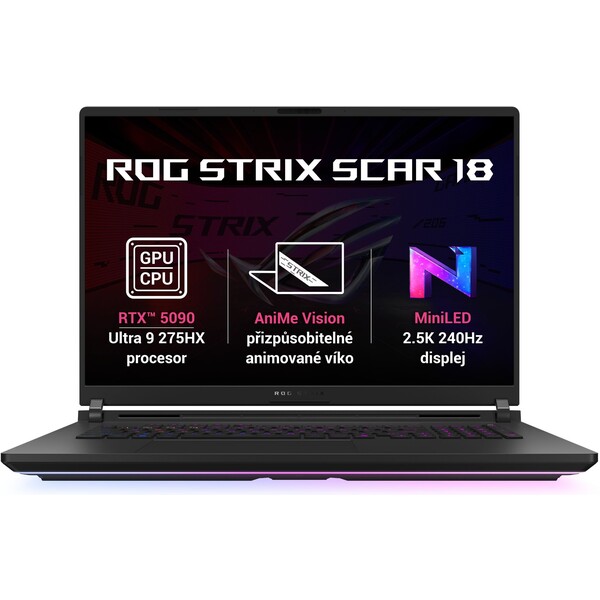 ASUS ROG Strix Scar 18 G835 (G835LX-NEBULA011X) čierny