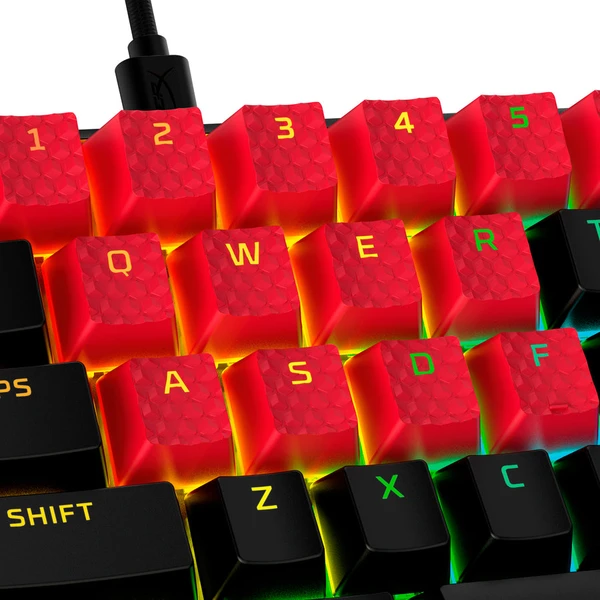 HyperX Rubber klávesy červené (US) - Klávesnice - Obrázok T4X0000601