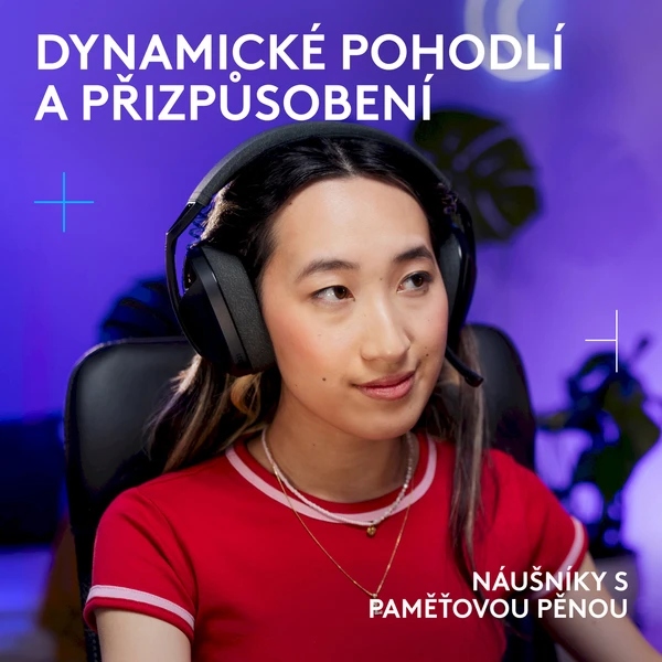 Logitech G321 LIGHTSPEED herné slúchadlá čierna - Slúchadlá - Obrázok T4XH000K01