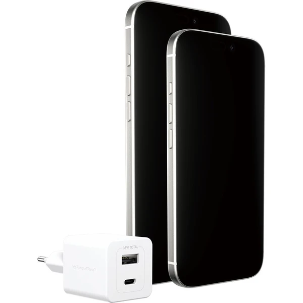 PanzerGlass® empower nabíjačka Turbo GaN (35 W) 1x USB-C + 1x USB-A, biela - Nabíjačky - Obrázok T53J000K01
