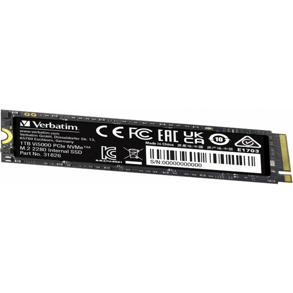 VERBATIM SSD Vi5000 Internal PCIe NVMe M.2 SSD 1TB - SSD - Obrázok T563000O01