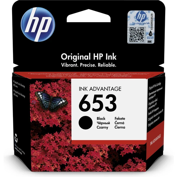 HP 3YM75AE č. 653 Čierna originálna - Cartridge - Hlavný obrázok