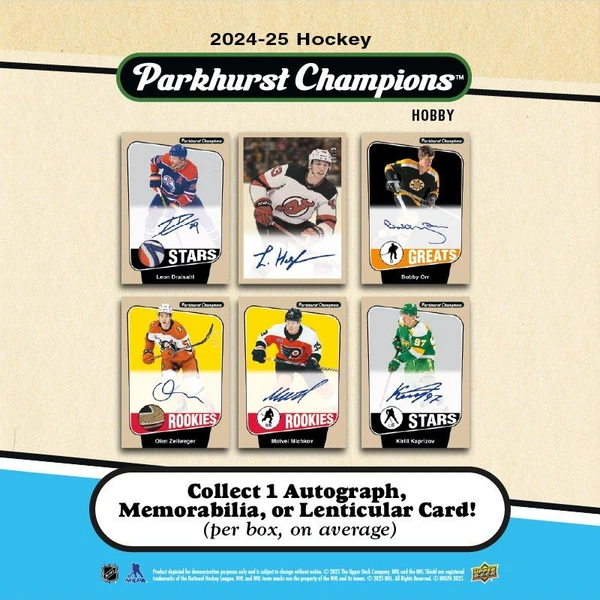 Hokejové karty 2024-25 Upper Deck Parkhurst Champions Hockey Hobby Box - Hokejové karty - Obrázok T5XF000P01