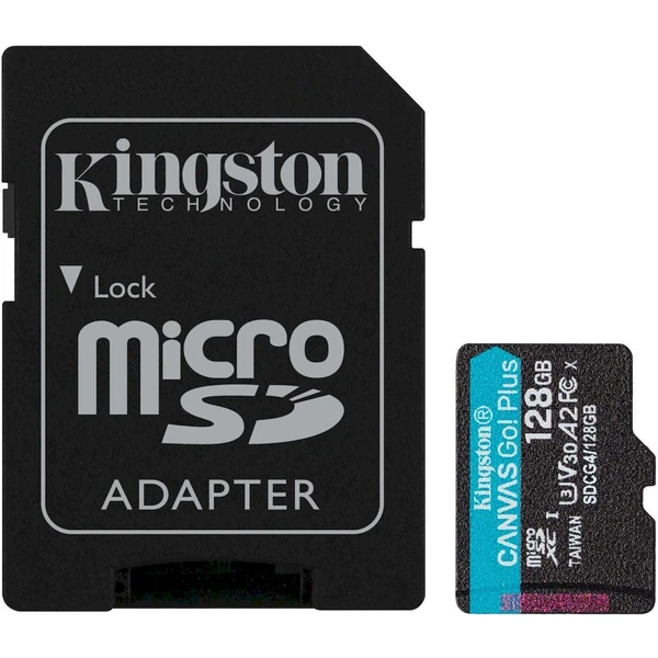 Kingston Canvas Go! Plus microSDXC 128GB + SD adaptér - Pamäťové karty - Hlavný obrázok
