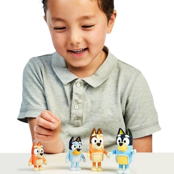Súprava figúrok Moose Toys Bluey - Rodinka 4-Pack  - Figúrky - Obrázok T6LE000L01
