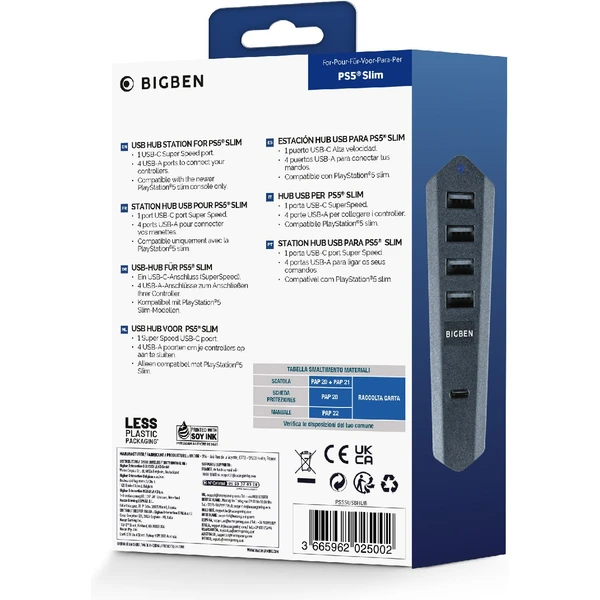 Bigben USB hub pre PlayStation 5 Slim - USB huby - Obrázok T6N2000O01