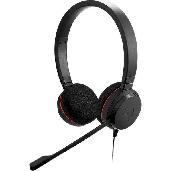 Jabra Evolve 20 Stereo MS čierna - Slúchadlá - Hlavný obrázok