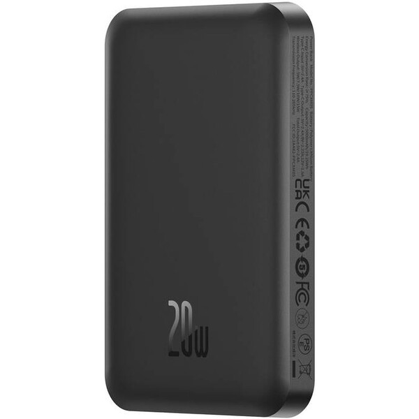 Baseus Power banka Mini s bezdrôtovým nabíjaním 5000 mAh 20W USB-C čierna