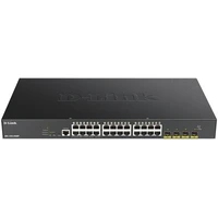 D-Link 24-portový gigabitový PoE inteligentný spravovaný switch - Switche
