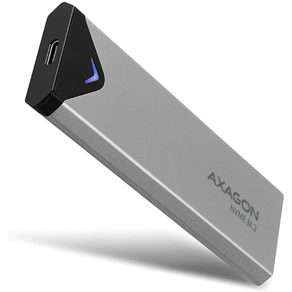 AXAGON EEM2UG2 USBC 3.2 Gen 2 M.2 NVMe SSD kovový box dĺžka 42 až 80 mm - Externé boxy - Hlavný obrázok