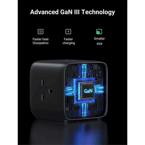 UGREEN DigiNest Cube 65W nabíjacia kocka s GaN - Zásuvky - Obrázok T790000N01