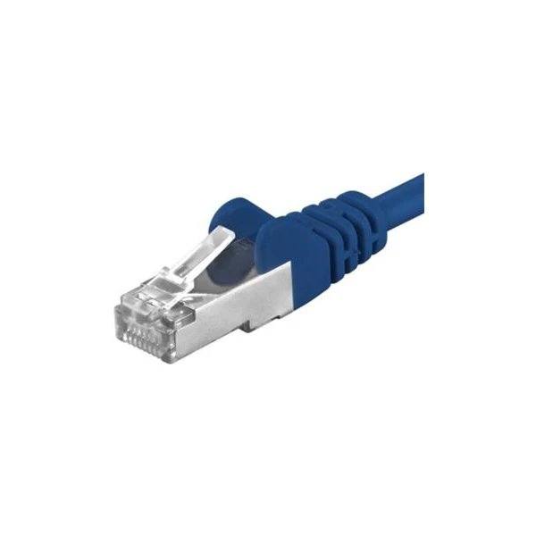 PremiumCord RJ45/RJ45 Cat6a S-FTP patch kábel 2m modrý - Káble a redukcie - Hlavný obrázok