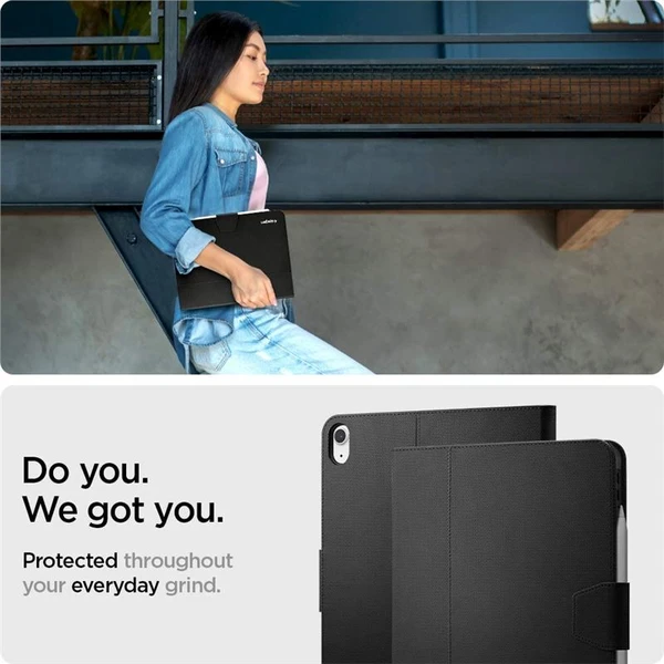 Spigen Liquid Air Folio puzdro Apple iPad Air 10,9 (20/22), 11" (24/25/26) čierne - Puzdra - Obrázok T7E2F00101