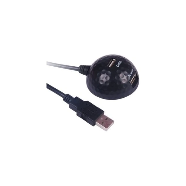 PremiumCord USB-A/USB-A stolový držiak USB zariadení 1,8m čierny - Káble a redukcie - Hlavný obrázok