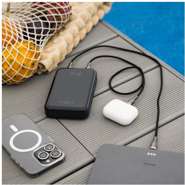 FIXED Zen 20 Pro powerbanka s LCD displejom (130W), 20000 mAh, čierna - Powerbanky - Obrázok T7W5000L01