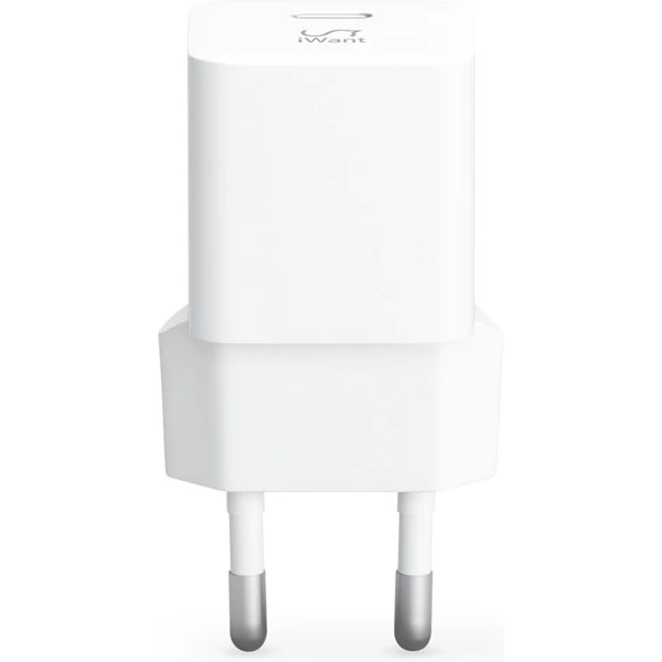 iWant USB-C PD MINI II sieťová nabíjačka s rýchlonabíjaním 20W biela - Nabíjačky - Obrázok T8H0000L01