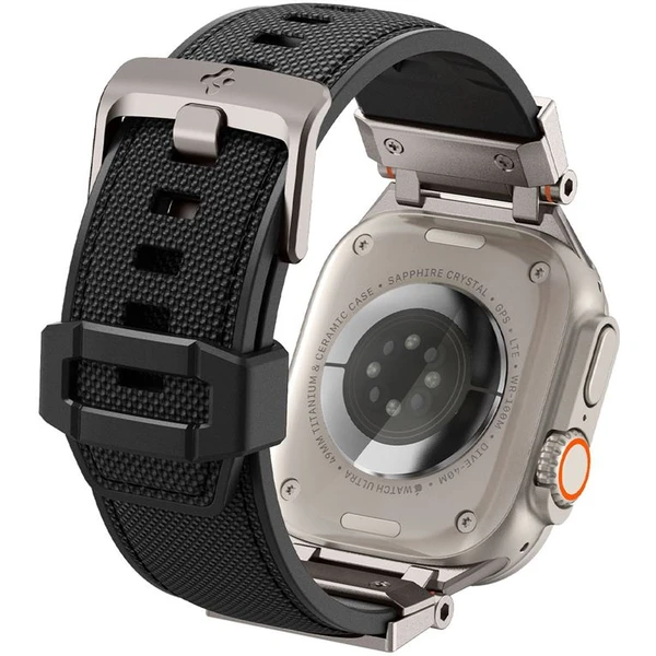 Spigen DuraPro Armor remienok Apple Watch Ultra 49/46/45/44/42mm strieborný/čierny - Remienky - Obrázok T8N5000701