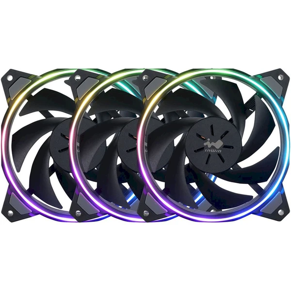 InWin Sirius Loop RGB PWM 120mm 3ks čierny + kontrolér - Ventilátory pre PC - Hlavný obrázok