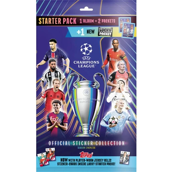 Futbalové samolepky Topps Champions League 2025 Album Pack - Futbalové karty - Hlavný obrázok