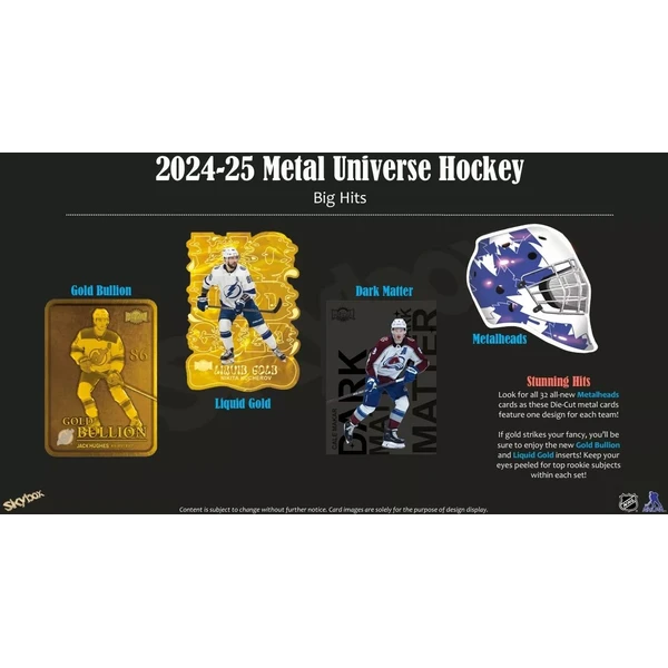 Hokejové karty 2024-25 Upper Deck Skybox Metal Universe Hockey Hobby Box - Hokejové karty - Obrázok T8YE000O01