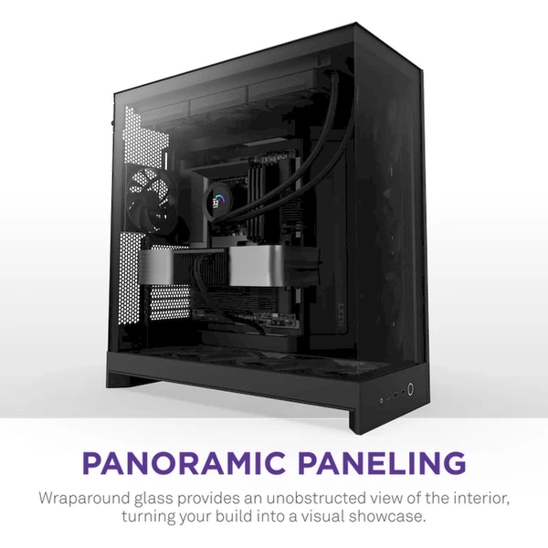 NZXT H9 Flow čierna - Počítačové skrine - Obrázok T97K000K01