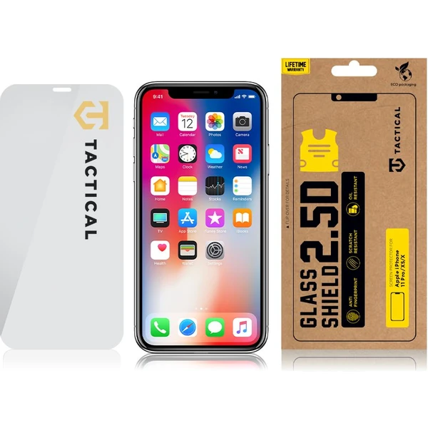 Tactical Glass Shield 2.5D sklo pre iPhone 11 Pro/ XS/ X číre - Ochranné fólie a sklo - Obrázok T9VI300401