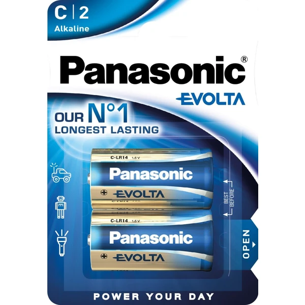 Panasonic EVOLTA Platinum C alkalická batéria (2ks) - Batérie - Hlavný obrázok