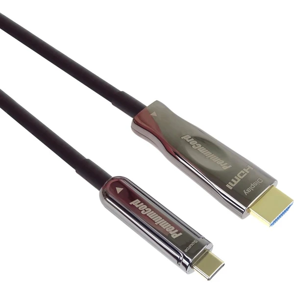 PremiumCord USB-C/HDMI optický kábel 4K 10m čierny - Káble a redukcie - Hlavný obrázok
