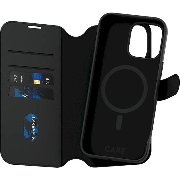 PanzerGlass® CARE puzdro Apple iPhone 16 Pro Max MagSafe Wallet 2v1 čierny - Puzdra - Obrázok TB08000P01
