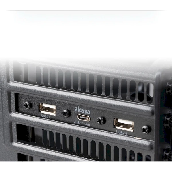 Akasa USB 3.1 gén 1 typ C a 2x Typ A 2.0 záslepka - USB huby - Obrázok TBBJ000K01