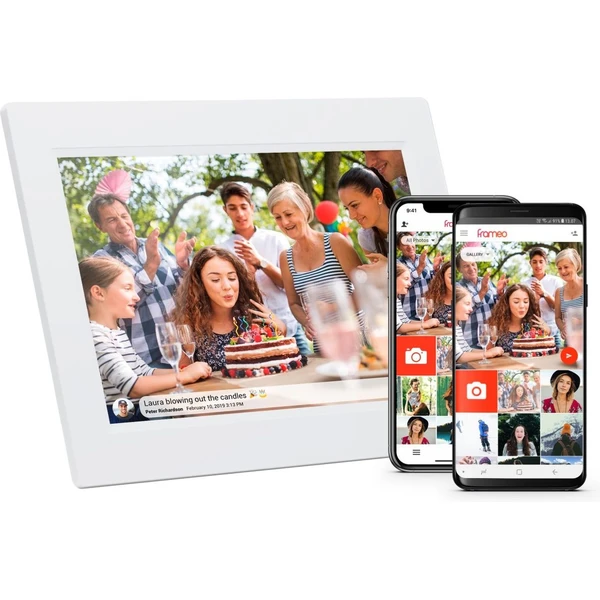 Denver PFF-1015 šikovný digitálny fotorámik s WiFi biely - Fotorámčeky - Hlavný obrázok